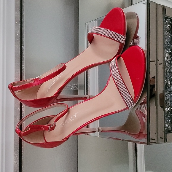 BRAND NEW DELICACY RHINESTONE ANKLE STRAP WOMEN'S HEELS - Picture 3 of 15